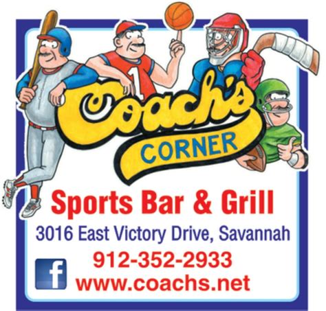 coach's corner savannah ga.